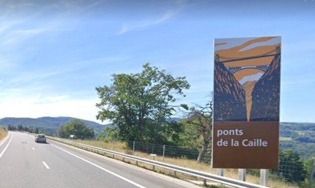 Panneau Ponts de la Caille